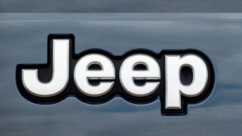 Jeep  close-up and trademark logo.