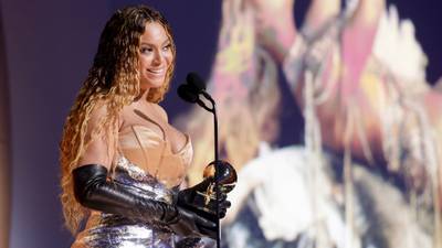 Beyoncé recaps Grammys night with video soundtracked to "Cuff It (Wetter Remix)"