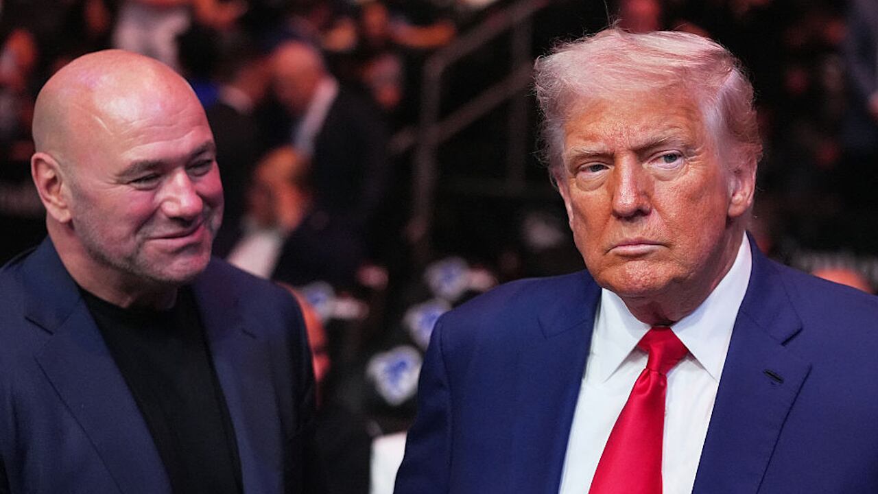President Donald Trump is a friend of UFC CEO Dana White, left.