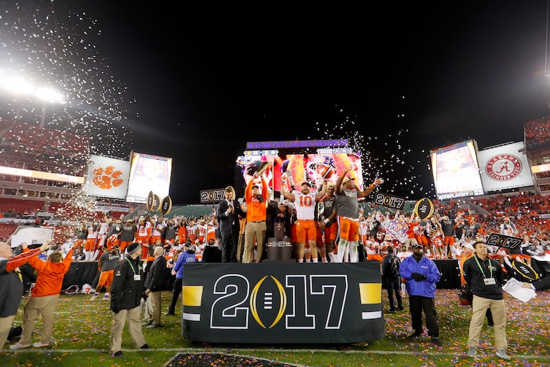 2017 CFP National Championship Clemson Tigers Alabama Crimson Tide