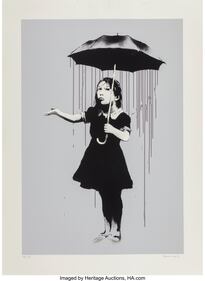 Banksy Nola (Grey Rain)