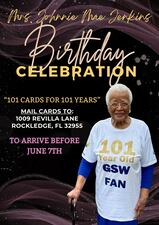 Celebrating our elders. 💛 Help Ms. Johnnie Mae reach her birthday goal this year! 🎂
Happy 101st Birthday!!! 🎉🎉🎉
*GSW-She's the biggest Golden State Warriors fan EVER! 🤣