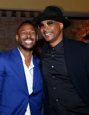 HOLLYWOOD, CALIFORNIA - AUGUST 07: Marlon Wayans and Damon Wayans attend the afterparty for the Netflix World Premiere Of 'SEXTUPLETS' at Le Jardin on August 07, 2019 in Hollywood, California. (Photo by Andrew Toth/Getty Images for Netflix)